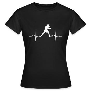 Heart Rate Boxes - Women's T-Shirt - black - Front - AI Model Female 172 dark (172cm)