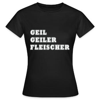 Bouchers, bouchers, bouchers, bouchers - T-shirt Femme - noir - Devant - AI Model Female 172 dark (172cm)