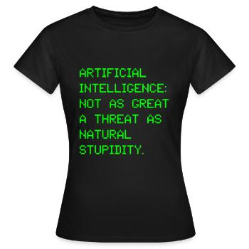 Artificial intelligence artificial intelligence - Women's T-Shirt - black - Front - AI Model Female 172 dark (172cm)