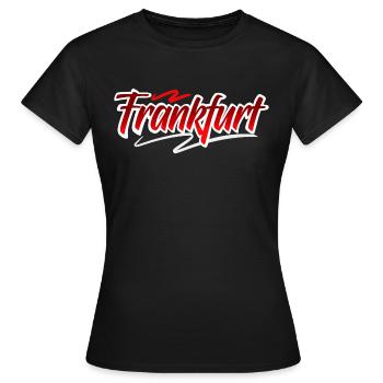Francfort - T-shirt Femme - noir - Devant - AI Model Female 172 dark (172cm)