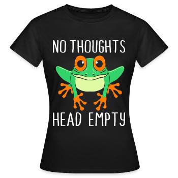 Tree Frog Frog - Women's T-Shirt - black - Front - AI Model Female 172 dark (172cm)