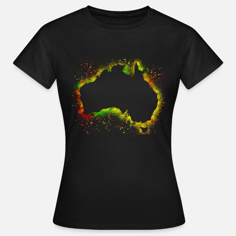 Australia continents - Women's T-Shirt - black