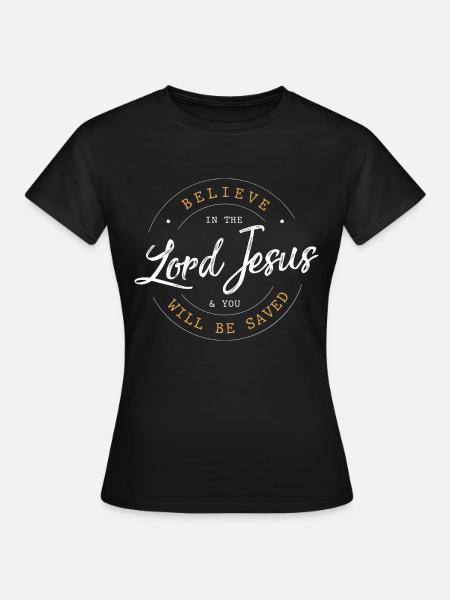 Christliches Jesus Geschenk - Frauen T-Shirt - Schwarz