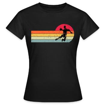 Handball Handballer - Frauen T-Shirt - Schwarz - Vorne - AI Model Female 172 dark (172cm)