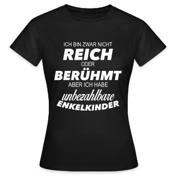unbezahlbare Enkelkinder - Frauen T-Shirt - Schwarz - Vorne - AI Model Female 172 dark (172cm)