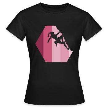 Girls climb better climbing gift idea shirt - Women's T-Shirt - black - Front - AI Model Female 172 dark (172cm)