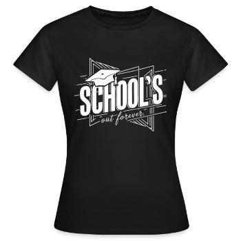 Schulabschluss Abschlussfeier School`s Out Forever - Women's T-Shirt - black - Front - AI Model Female 172 dark (172cm)