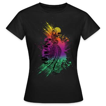 Chaman Lady Black - T-shirt Femme - noir - Devant - AI Model Female 172 dark (172cm)