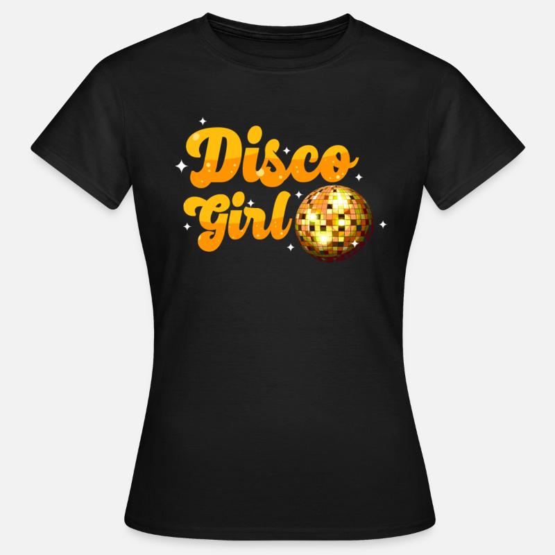 Disco-M dchen Retro discotheque Disco-Dancing woman - Women's T-Shirt - black