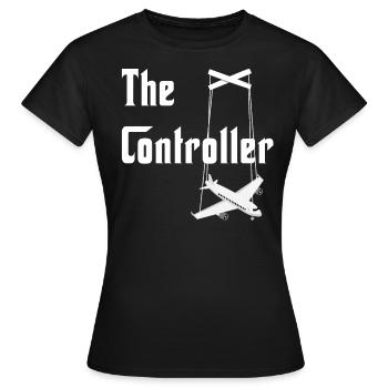 Aviation I ATC I Avion I Drôle de trafic aérien - T-shirt Femme - noir - Devant - AI Model Female 172 dark (172cm)