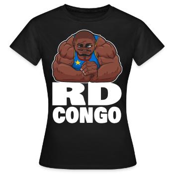 RDC STRONG MAN - T-shirt Femme - noir - Devant - AI Model Female 172 dark (172cm)