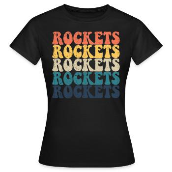 Rockets High School Rockets Sports Team Rockets - Frauen T-Shirt - Schwarz - Vorne - AI Model Female 172 dark (172cm)