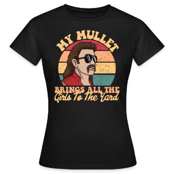 Meine Meeräsche bringt alle Mädchen zum Hof ??Redn - Frauen T-Shirt - Schwarz - Vorne - AI Model Female 172 dark (172cm)