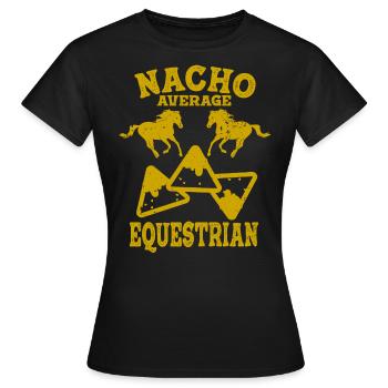 Plaisir équestre Équitation Équitation Équitation - T-shirt Femme - noir - Devant - AI Model Female 172 dark (172cm)