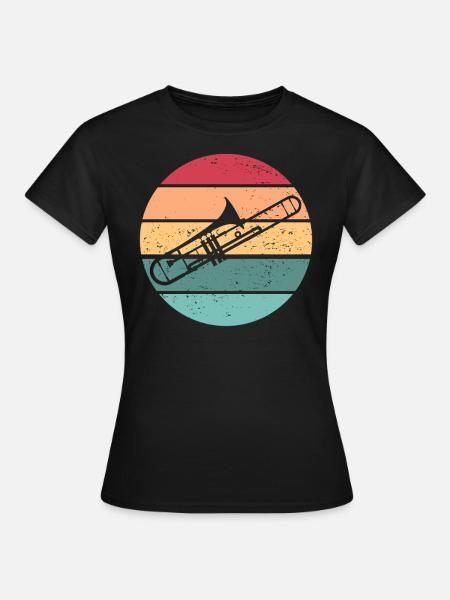Trombone Sunset Posbone Player School BandBandlieb - Frauen T-Shirt - Schwarz