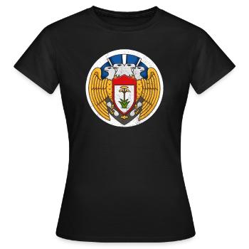 100. Bombengruppe WW2 Der blutige hundertste Patch - Frauen T-Shirt - Schwarz - Vorne - AI Model Female 172 dark (172cm)