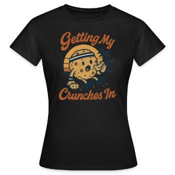 Meine Crunches im Fitnessstudio machen Lustiger Ke - Frauen T-Shirt - Schwarz - Vorne - AI Model Female 172 dark (172cm)