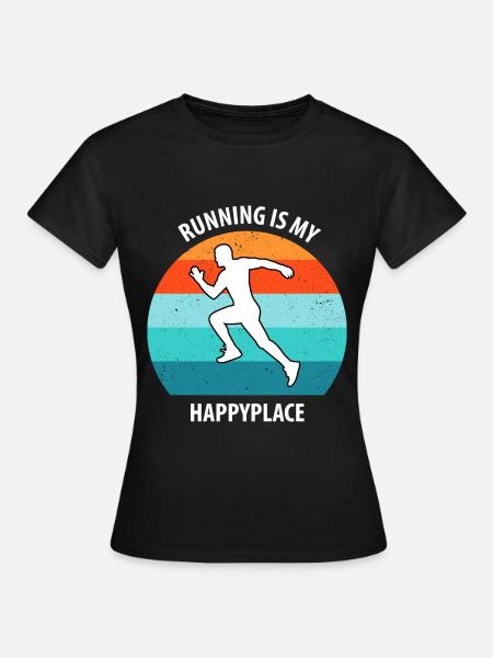 Joggen - Frauen T-Shirt - Schwarz