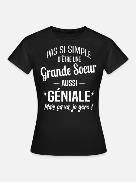 Grande Soeur - T-shirt Femme - noir