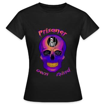 Prisonnier dans mon propre esprit - T-shirt Femme - noir - Devant - AI Model Female 172 dark (172cm)