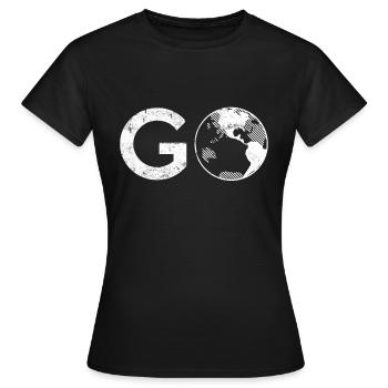 Voyage Los Travel - T-shirt Femme - noir - Devant - AI Model Female 172 dark (172cm)