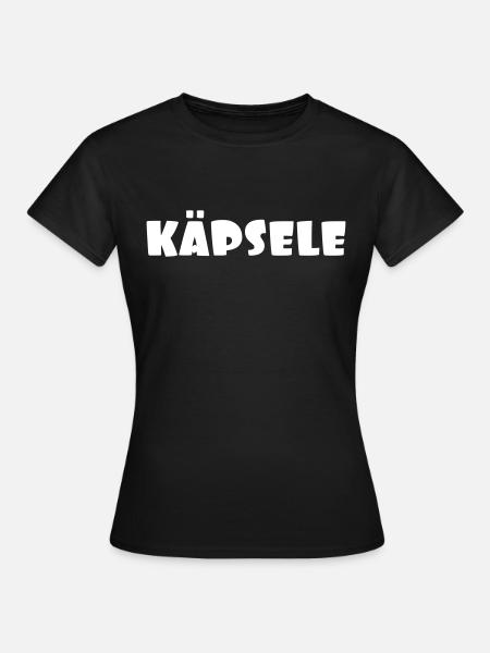 Käpsele - Frauen T-Shirt - Schwarz