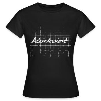 Kleinkariert - Frauen T-Shirt - Schwarz - Vorne - AI Model Female 172 dark (172cm)