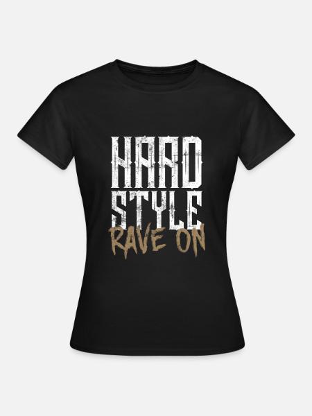 Hardstyle Rave Musik - Frauen T-Shirt - Schwarz