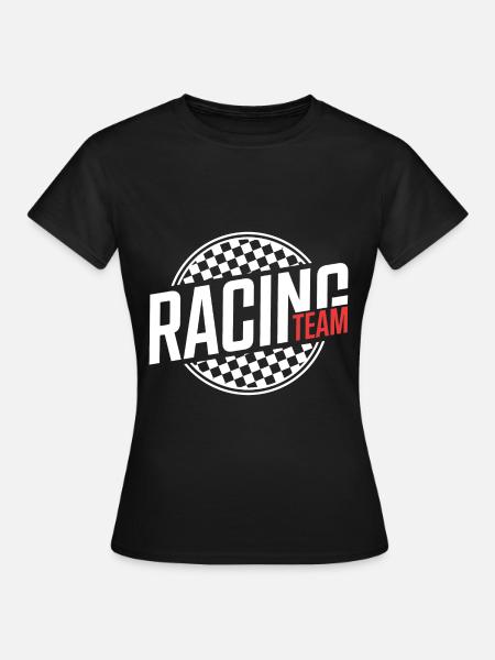 Racing Team Racer - Frauen T-Shirt - Schwarz