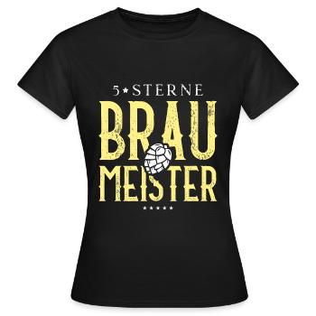 Braumeister Hopfen Brauer Brauerei - Frauen T-Shirt - Schwarz - Vorne - AI Model Female 172 dark (172cm)