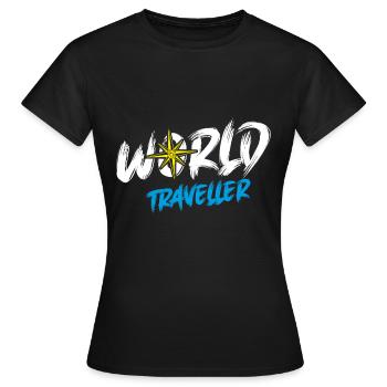 Travel Compass Travel Vacationers - Women's T-Shirt - black - Front - AI Model Female 172 dark (172cm)