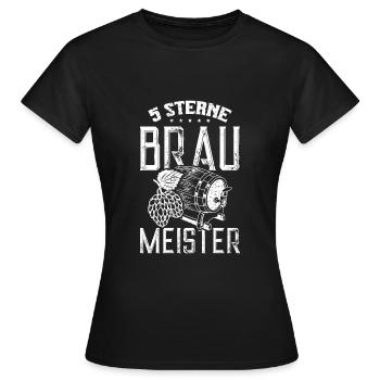 Braumeister Hopfen Brauer Brauerei - Frauen T-Shirt - Schwarz - Vorne - AI Model Female 172 dark (172cm)