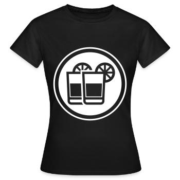 Cocktail Icon - Frauen T-Shirt - Schwarz - Vorne - AI Model Female 172 dark (172cm)