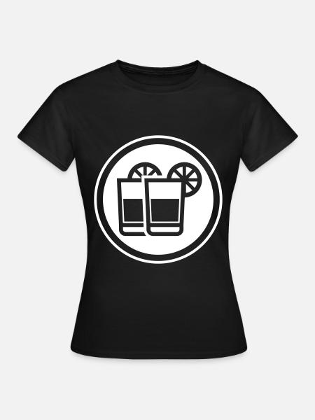 Cocktail Icon - Frauen T-Shirt - Schwarz
