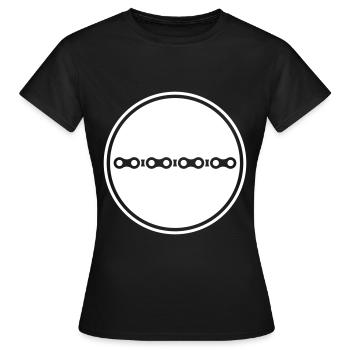 Chaîne de vélo - T-shirt Femme - noir - Devant - AI Model Female 172 dark (172cm)