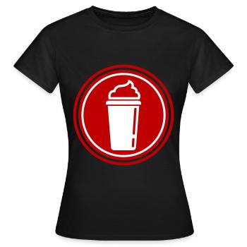 Kaffee Icon - Frauen T-Shirt - Schwarz - Vorne - AI Model Female 172 dark (172cm)