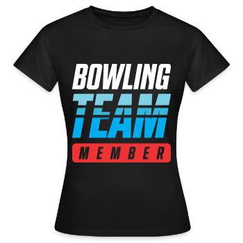 Équipe de bowling - T-shirt Femme - noir - Devant - AI Model Female 172 dark (172cm)
