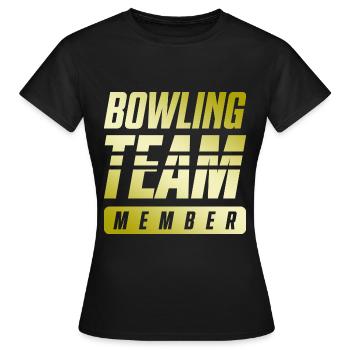 Équipe de bowling - T-shirt Femme - noir - Devant - AI Model Female 172 dark (172cm)