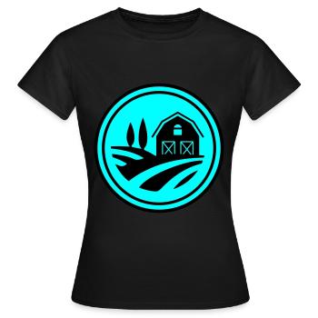 Farm Ernte Kreis - Frauen T-Shirt - Schwarz - Vorne - AI Model Female 172 dark (172cm)