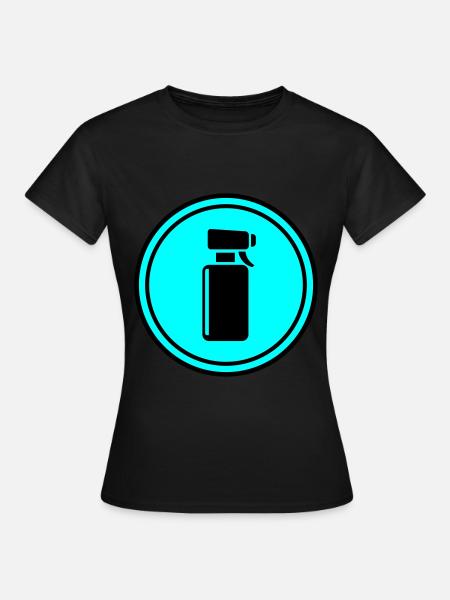 Barber Frisör Kreis - Frauen T-Shirt - Schwarz