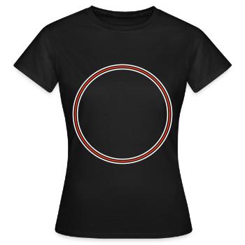 Kreis Icon - Frauen T-Shirt - Schwarz - Vorne - AI Model Female 172 dark (172cm)