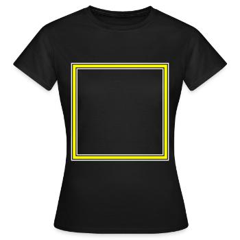 Quadrat Icon - Frauen T-Shirt - Schwarz - Vorne - AI Model Female 172 dark (172cm)