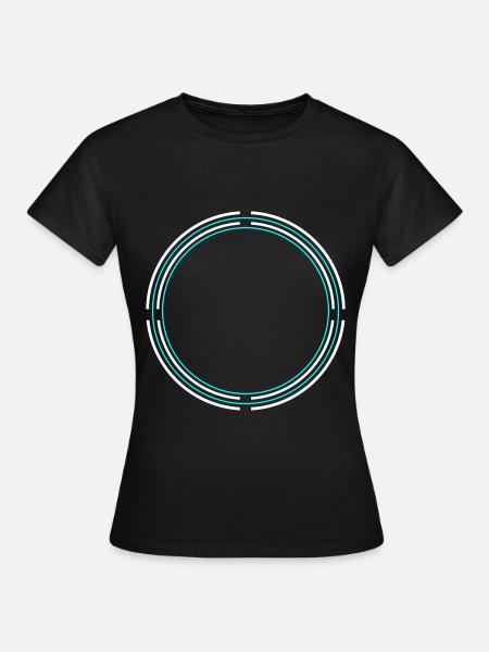 Kreis Icon - Frauen T-Shirt - Schwarz