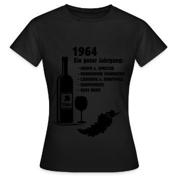 Geburtstag Jahrgang 1964 - Frauen T-Shirt - Schwarz - Vorne - AI Model Female 172 dark (172cm)