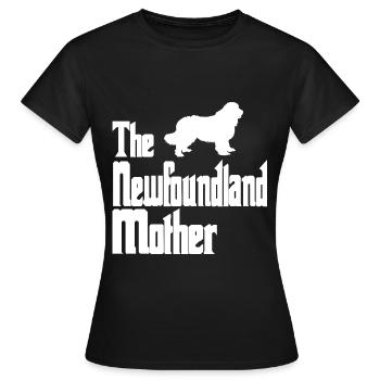 Neufundländer - Hunde Mutter Frauchen - Frauen T-Shirt - Schwarz - Vorne - AI Model Female 172 dark (172cm)