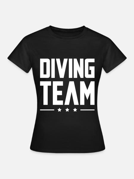 Diving Team - Frauen T-Shirt - Schwarz