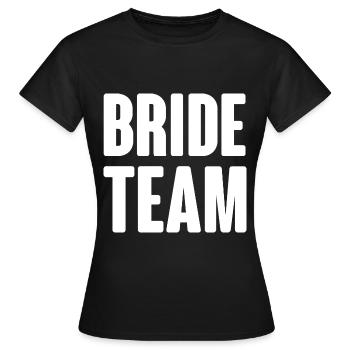 Équipe de la mariée - T-shirt Femme - noir - Devant - AI Model Female 172 dark (172cm)