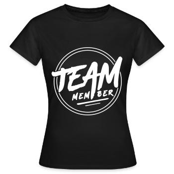 Membres de l’équipe - T-shirt Femme - noir - Devant - AI Model Female 172 dark (172cm)