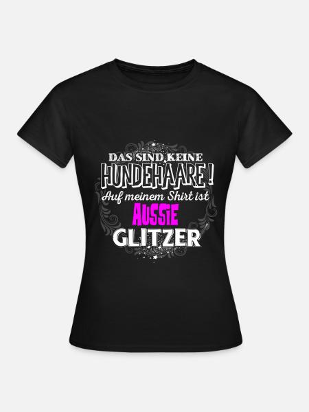AUSSIE - Glitzer - Frauen T-Shirt - Schwarz