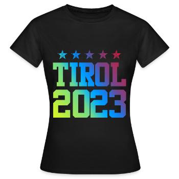 Tyrol 2023 - Women's T-Shirt - black - Front - AI Model Female 172 dark (172cm)